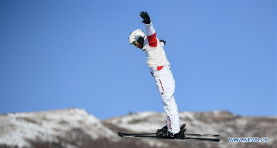Jia Zongyang of China competes during the men's singles freestyle final match of FIS Men Ski Cross World Cup in Zhangjiakou, north China's Hebei Province, Dec. 16, 2017. Jia Zongyang claimed the title with 127.88. (Xinhua/Wang Haofei) Jia Zongyang of China competes during the men's singles freestyle final match of FIS Men Ski Cross World Cup in Zhangjiakou, north China's Hebei Province, Dec. 16, 2017. Jia Zongyang claimed the title with 127.88. (Xinhua/Wang Haofei)