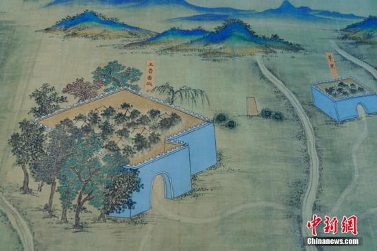 The painting Silk Road Landscape. (Photo/Chinanews.com) The painting Silk Road Landscape. (Photo/Chinanews.com)