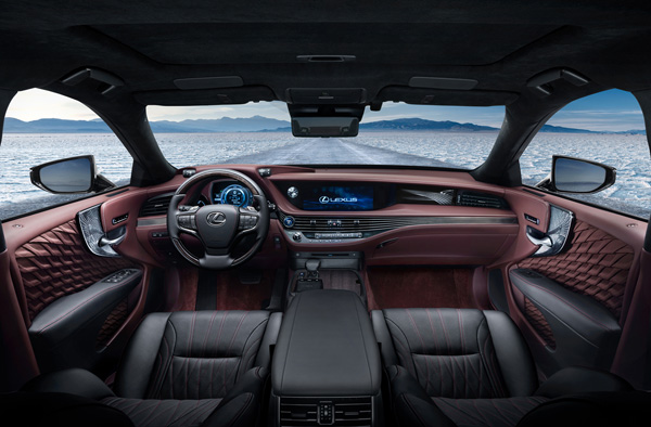 The interior of the all-new Lexus LS 500h. (Photo provided to China Daily) The interior of the all-new Lexus LS 500h. (Photo provided to China Daily)