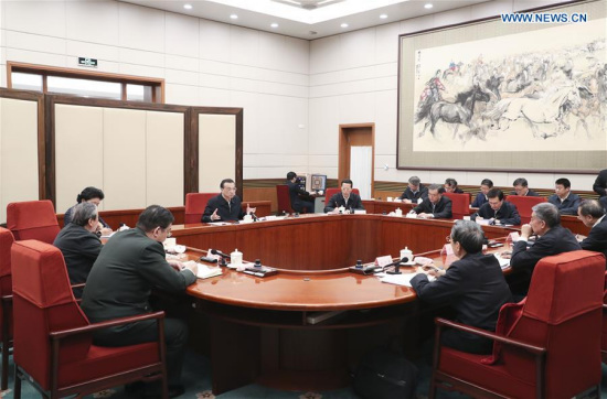 Chinese Premier Li Keqiang presides over a meeting of the Leading Party Members' Group of the State Council to discuss how to realize full and rigorous Party management within the government, in Beijing, capital of China, Jan. 16, 2018.(Xinhua/Pang Xinglei) Chinese Premier Li Keqiang presides over a meeting of the Leading Party Members' Group of the State Council to discuss how to realize full and rigorous Party management within the government, in Beijing, capital of China, Jan. 16, 2018.(Xinhua/Pang Xinglei)