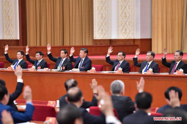 The second plenary session of the 19th Communist Party of China (CPC) Central Committee, presided over by the Political Bureau of the CPC Central Committee, is held in Beijing, capital of China, from Jan. 18 to 19. (Xinhua/Li Tao) The second plenary session of the 19th Communist Party of China (CPC) Central Committee, presided over by the Political Bureau of the CPC Central Committee, is held in Beijing, capital of China, from Jan. 18 to 19. (Xinhua/Li Tao)
