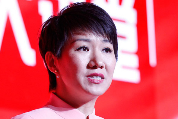Liu Xin, host of The Point on China Global Television Network (Photo/China Daily)