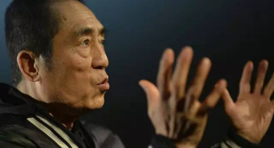 Zhang Yimou, chief director of the Beijing's eight-minute show at the closing ceremony of PyeongChang Winter Olympics. [PhotoXinhua]
