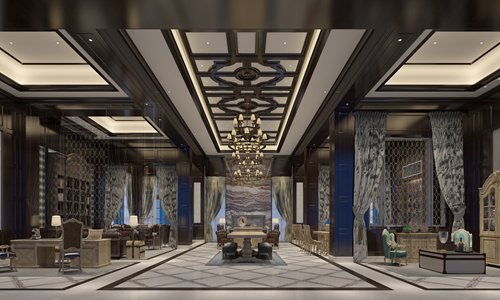The lobby of the club house at The Ritz-Carlton, Haikou (Photo/Courtesy of The Ritz-Carlton, Haikou) The lobby of the club house at The Ritz-Carlton, Haikou (Photo/Courtesy of The Ritz-Carlton, Haikou)