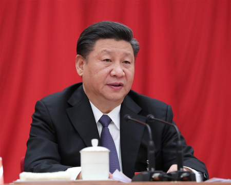Xi Jinping, general secretary of the Communist Party of China (CPC) Central Committee, makes an important speech at the third plenary session of the 19th CPC Central Committee in Beijing, capital of China. The session was held from Feb. 26 to Feb. 28, 2018. (Xinhua/Ju Peng) Xi Jinping, general secretary of the Communist Party of China (CPC) Central Committee, makes an important speech at the third plenary session of the 19th CPC Central Committee in Beijing, capital of China. The session was held from Feb. 26 to Feb. 28, 2018. (Xinhua/Ju Peng)