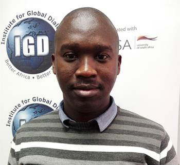 Sikhumbuzo Zondi, research assistant at the Institute for Global Dialogue associated with the University of South Africa Sikhumbuzo Zondi, research assistant at the Institute for Global Dialogue associated with the University of South Africa