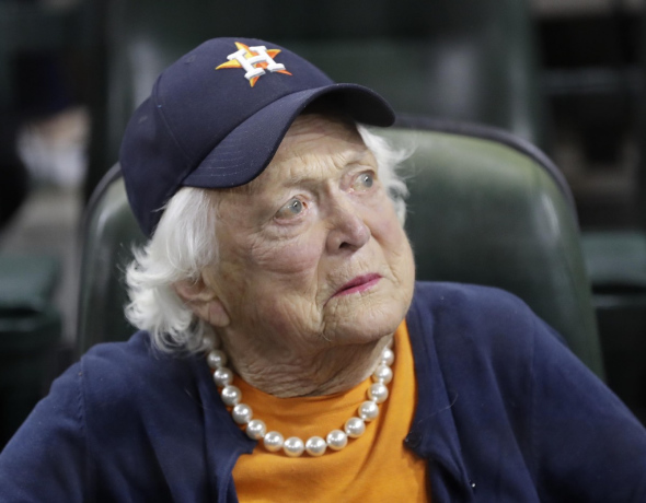 Barbara Bush. (File photo/China Daily)