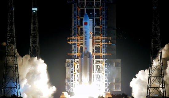 The Long March 5 blasts off from Wenchang Space Launch Center in South China's Hainan Province, Nov. 3, 2016. (Photo by Su Dong for China Daily) The Long March 5 blasts off from Wenchang Space Launch Center in South China's Hainan Province, Nov. 3, 2016. (Photo by Su Dong for China Daily)