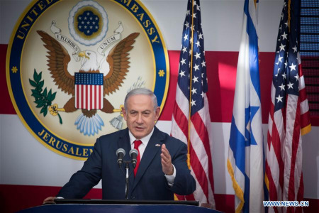 U.S. embassy opens as Gaza violence erupts