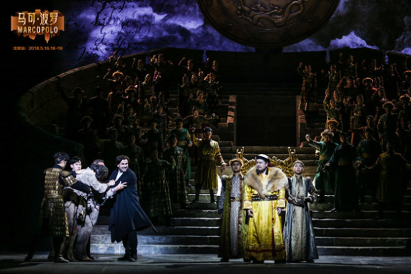 A stage photo of opera Marco Polo. (Photo provided to chinadaily.com.cn) A stage photo of opera Marco Polo. (Photo provided to chinadaily.com.cn)
