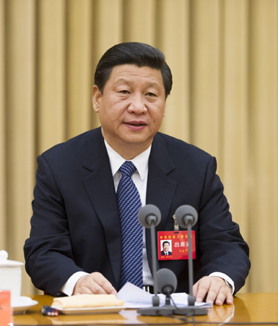 Xi Jinping, the Party chief, attends a conference in Beijing over the weekend to map out economic policies for 2013.[Photo/Xinhua]