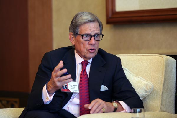 Peter Grauer, chairman of Bloomberg LP. (Photo/China Daily) Peter Grauer, chairman of Bloomberg LP. (Photo/China Daily)