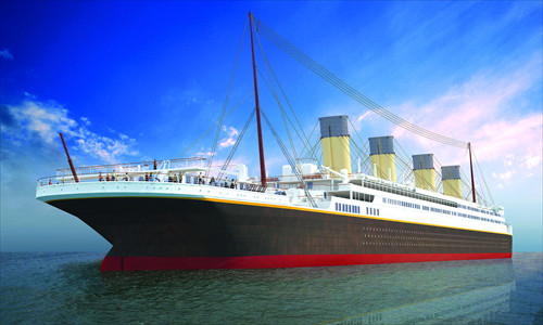 A prototype picture of the Titanic replica (Photo: Courtesy of Seven Star) A prototype picture of the Titanic replica (Photo: Courtesy of Seven Star)