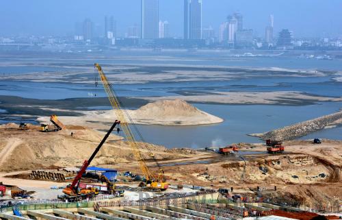 The construction site of a PPP (public-private partnership) project in Nanchang of Jiangxi Province on February 8 (XINHUA) The construction site of a PPP (public-private partnership) project in Nanchang of Jiangxi Province on February 8 (XINHUA)