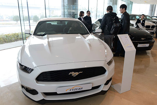 A transaction site for parallel import of cars at the China (Shanghai) Pilot Free Trade Zone. (Photo/China Daily) A transaction site for parallel import of cars at the China (Shanghai) Pilot Free Trade Zone. (Photo/China Daily)