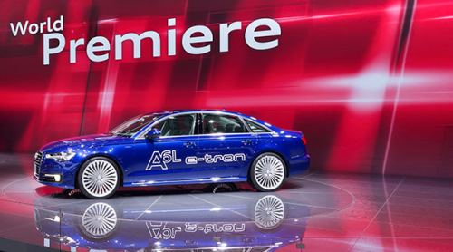 The A6L e-tron co-developed by Audi and its joint venture in China, FAW Volkswagen. It will hit the Chinese market next year.(Photo provided to China Daily) The A6L e-tron co-developed by Audi and its joint venture in China, FAW Volkswagen. It will hit the Chinese market next year.(Photo provided to China Daily)