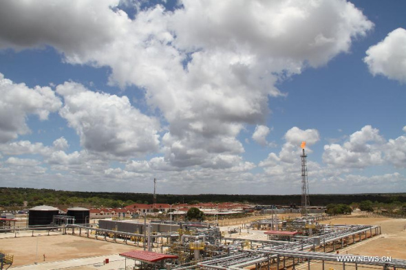 Photo taken on Oct. 10, 2015 shows the gas project in Mtwara, Tanzania. Tanzanian President Jakaya Kikwete on Saturday officially inaugurated a 535-kilometre gas pipeline built with a 1.33-billion-U.S.-dollar concessional loan from the Export-Import Bank of China. (Photo: Xinhua/Li Sibo) Photo taken on Oct. 10, 2015 shows the gas project in Mtwara, Tanzania. Tanzanian President Jakaya Kikwete on Saturday officially inaugurated a 535-kilometre gas pipeline built with a 1.33-billion-U.S.-dollar concessional loan from the Export-Import Bank of China. (Photo: Xinhua/Li Sibo)
