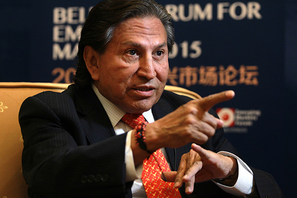 Alejandro Toledo, Peru's former president. (Photo/China Daily) Alejandro Toledo, Peru's former president. (Photo/China Daily)