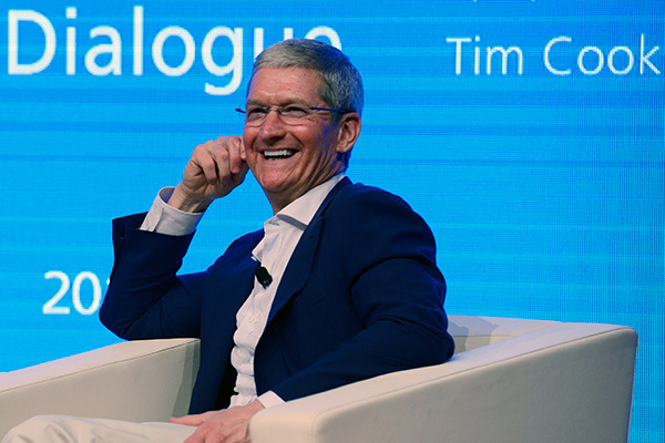 Tim Cook, chief executive of Apple Inc. (Photo/China Daily) Tim Cook, chief executive of Apple Inc. (Photo/China Daily)