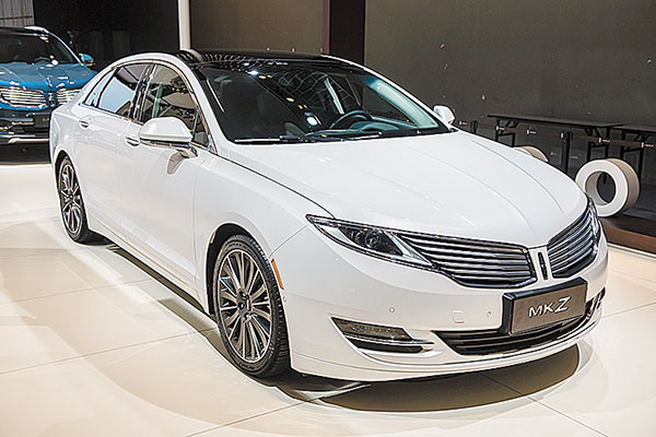 The midsize sedan MKZ was introduced to the Chinese market in April 2014. (Photo provided to China Daily) The midsize sedan MKZ was introduced to the Chinese market in April 2014. (Photo provided to China Daily)