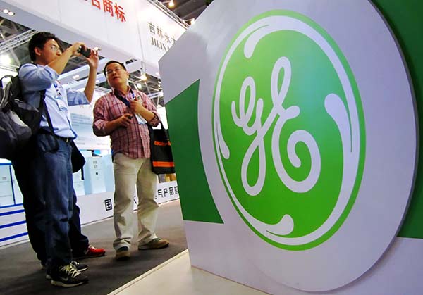 The stand of GE at an industry expo in Shanghai. (Photo: China Daily/Jing Wei) The stand of GE at an industry expo in Shanghai. (Photo: China Daily/Jing Wei)