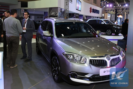 Chinese auto maker Brilliance Bavarian Auto exhibits its Zhonghua V5 at the 23rd Cairo international motor show in Egypt on March 16, 2016. (Xinhua/Zhao Dingzhe) Chinese auto maker Brilliance Bavarian Auto exhibits its Zhonghua V5 at the 23rd Cairo international motor show in Egypt on March 16, 2016. (Xinhua/Zhao Dingzhe)