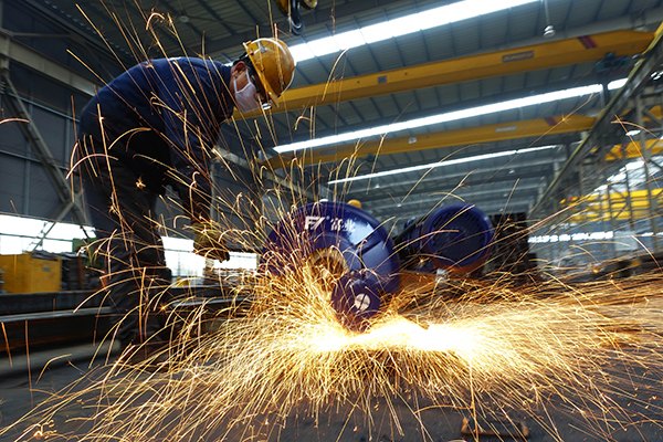 A workshop of Sanway Steel Building Co in Tengzhou, Shandong province. China is still forecast to need a large amounts of iron ore to make steel. In 2015, more than 40 percent of Rio Tinto Group's revenue came from China. (Photo/China Daily) A workshop of Sanway Steel Building Co in Tengzhou, Shandong province. China is still forecast to need a large amounts of iron ore to make steel. In 2015, more than 40 percent of Rio Tinto Group's revenue came from China. (Photo/China Daily)