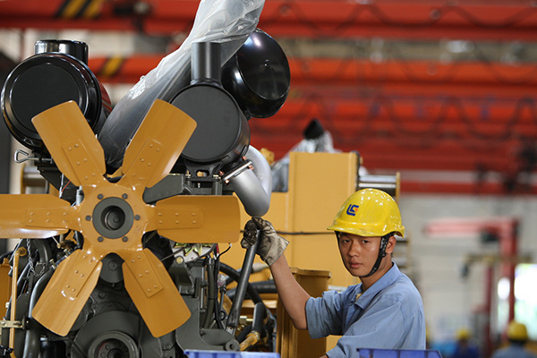 A workshop of Guangxi LiuGong Machinery Co Ltd in Liuzhou. (Photo provided to China Daily) A workshop of Guangxi LiuGong Machinery Co Ltd in Liuzhou. (Photo provided to China Daily)