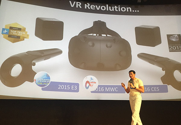 Alvin Graylin, China Regional President of HTC Vive, speaks at a Geek Park open course in Beijing on March 27, 2016. (Photo by He Yini / chinadaily.com.cn) Alvin Graylin, China Regional President of HTC Vive, speaks at a Geek Park open course in Beijing on March 27, 2016. (Photo by He Yini / chinadaily.com.cn)