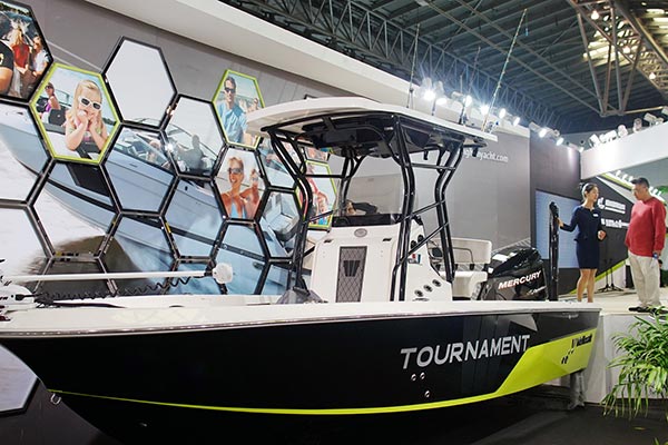 A yacht is displayed at the 21st China (Shanghai) International Boat Show, April 7, 2016. A yacht is displayed at the 21st China (Shanghai) International Boat Show, April 7, 2016.