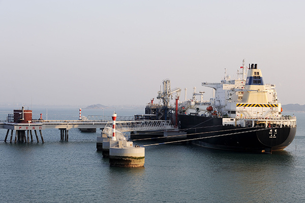 CNOOC's LNG imports.(Photo/China Daily)