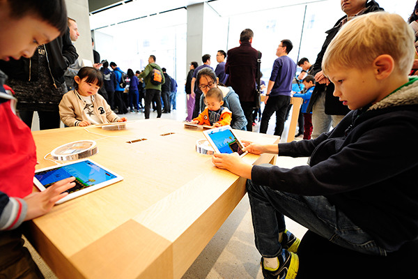 An outlet of Apple Inc in Tianjin. (Photo provided to China Daily) An outlet of Apple Inc in Tianjin. (Photo provided to China Daily)