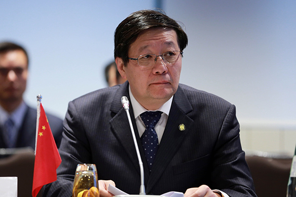 Lou Jiwei speaks at the annual meeting of the Asian Development Bank's Board of Governors in Frankfurt, Germany, May 3, 2016. (Photo/Xinhua) Lou Jiwei speaks at the annual meeting of the Asian Development Bank's Board of Governors in Frankfurt, Germany, May 3, 2016. (Photo/Xinhua)