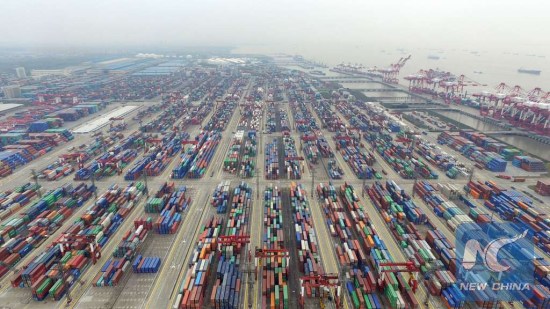 This aerial photo taken on March 29, 2016 shows a view of the free trade zone in Shanghai, east China. (PhotoXinhua/Ding Ting) This aerial photo taken on March 29, 2016 shows a view of the free trade zone in Shanghai, east China. (PhotoXinhua/Ding Ting)