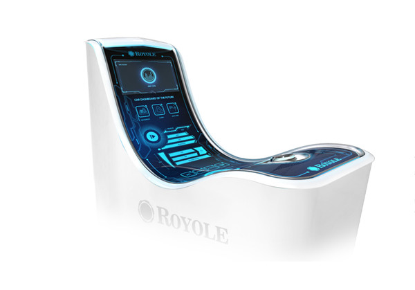 A curved car dashboard free of buttons enabled by a flexible sensor.(CHINA DAILY) A curved car dashboard free of buttons enabled by a flexible sensor.(CHINA DAILY)
