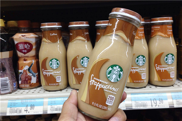 A ready-to-drink bottled coffee sold at a supermarket in Fuzhou, Fujian province.CHEN HAO/CHINA DAILY