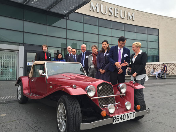 A Chinese delegation visited British automotive hub Coventry to look for investment opportunities. (Photo by Jiang Shan/China Daily) A Chinese delegation visited British automotive hub Coventry to look for investment opportunities. (Photo by Jiang Shan/China Daily)