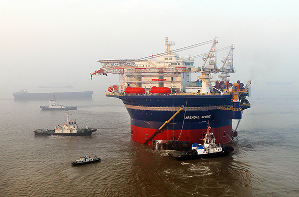 A ship designed by a COSCO unit in Nantong, Jiangsu province, on a trial sailing. It was made to operate under tough ocean conditions. (Photo provided to chinadaily.com.cn) A ship designed by a COSCO unit in Nantong, Jiangsu province, on a trial sailing. It was made to operate under tough ocean conditions. (Photo provided to chinadaily.com.cn)
