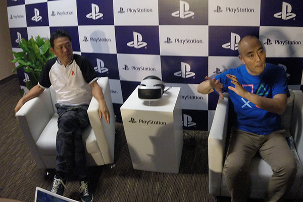 Hiroyuki Oda, deputy president at Sony Computer Entertainment Japan Asia and Takehido Soeda, the company's China chief, attend a press conference after the PS VR China launch ceremony held in July 27, 2016 in Shanghai. (Photo/chinadaily.com.cn by Liu Zheng) Hiroyuki Oda, deputy president at Sony Computer Entertainment Japan Asia and Takehido Soeda, the company's China chief, attend a press conference after the PS VR China launch ceremony held in July 27, 2016 in Shanghai. (Photo/chinadaily.com.cn by Liu Zheng)