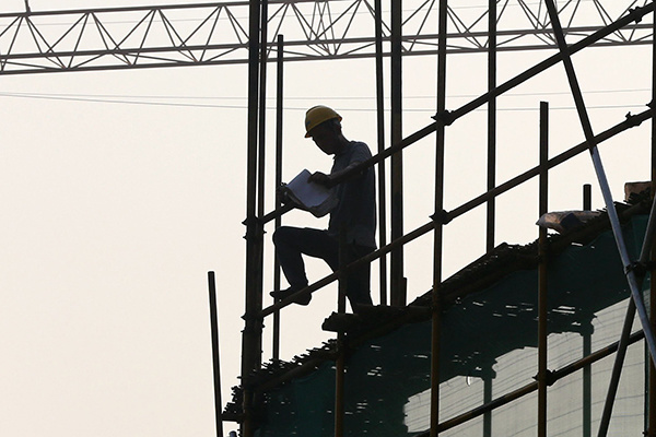 A property construction site in Huai'an, Jiangsu province.(Photo provided to China Daily) A property construction site in Huai'an, Jiangsu province.(Photo provided to China Daily)