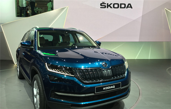 Skoda shows its SUV Kodiaq at the Paris auto show on Sept 29, 2016. (Photo by Li Fusheng/chinadaily.com.cn) Skoda shows its SUV Kodiaq at the Paris auto show on Sept 29, 2016. (Photo by Li Fusheng/chinadaily.com.cn)