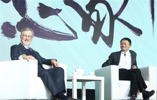 Steven Spielberg and Jack Ma. (Photo provided to chinadaily.com.cn) Steven Spielberg and Jack Ma. (Photo provided to chinadaily.com.cn)