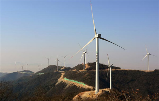 A wind farm in Zhoushan, Zhejiang province. (Photo/China Daily) A wind farm in Zhoushan, Zhejiang province. (Photo/China Daily)