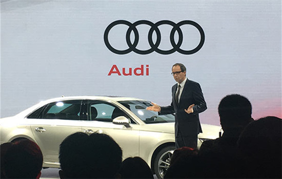 Joachim Wedler, Audi China head, at a press conference of Auto Guangzhou 2016 on Nov 17, 2016. (Li Fusheng / China Daily) Joachim Wedler, Audi China head, at a press conference of Auto Guangzhou 2016 on Nov 17, 2016. (Li Fusheng / China Daily)