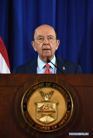 U.S. Secretary of Commerce Wilbur Ross makes announcement on settlements between U.S. authorities and Chinese telecom equipment maker ZTE Corp. in Washington D.C., the United States, on March 7, 2017. (Xinhua/Yin Bogu) U.S. Secretary of Commerce Wilbur Ross makes announcement on settlements between U.S. authorities and Chinese telecom equipment maker ZTE Corp. in Washington D.C., the United States, on March 7, 2017. (Xinhua/Yin Bogu)