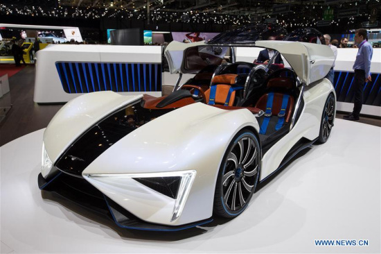 A Techrules Ren concept car of Chinese electric-carmaker Techrules is seen on the second press day of the 87th International Motor Show in Geneva, Switzerland, on March 8, 2017. (Xinhua/Xu Jinquan) A Techrules Ren concept car of Chinese electric-carmaker Techrules is seen on the second press day of the 87th International Motor Show in Geneva, Switzerland, on March 8, 2017. (Xinhua/Xu Jinquan)