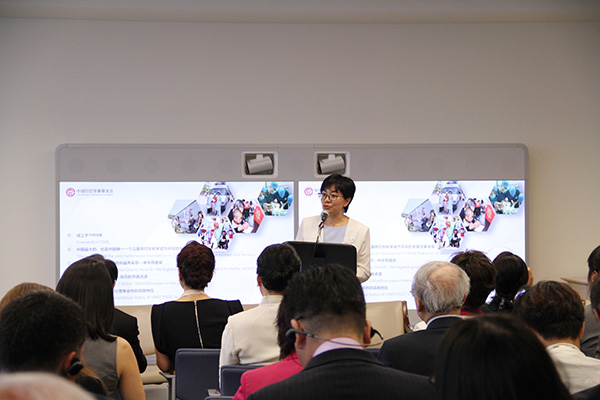 Huang Huijuan, deputy director of Public Communication Department of China Women's Development Foundation, speaks at the 2017 Empowering Women and Sustainable Development Summit at the United Nations in New York on Monday. (Photo by Hong Xiao/China Daily) Huang Huijuan, deputy director of Public Communication Department of China Women's Development Foundation, speaks at the 2017 Empowering Women and Sustainable Development Summit at the United Nations in New York on Monday. (Photo by Hong Xiao/China Daily)