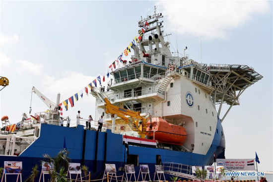 Ahmad Fadel, the largest multi-purpose supply vessel in the Middle East, is seen during its inauguration ceremony in Ismailia, Egypt, on June 20, 2017. (Xinhua/Zhao Dingzhe) Ahmad Fadel, the largest multi-purpose supply vessel in the Middle East, is seen during its inauguration ceremony in Ismailia, Egypt, on June 20, 2017. (Xinhua/Zhao Dingzhe)