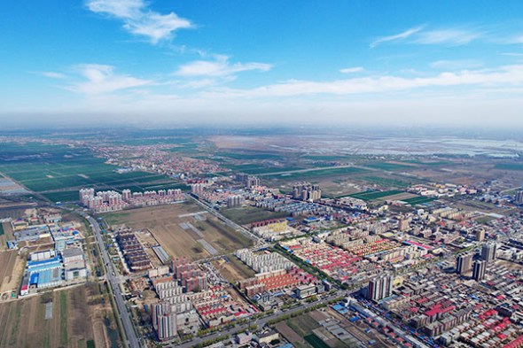 Aerial photo taken on April 1, 2017 shows Anxin county, North China's Hebei province.(Photo/Xinhua) Aerial photo taken on April 1, 2017 shows Anxin county, North China's Hebei province.(Photo/Xinhua)