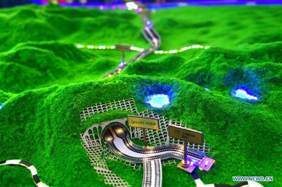A model of the East Coast Rail Link is pictured during the ground breaking ceremony in Kuantan, Malaysia, on Aug. 9, 2017. (Xinhua/Chong Voon Chung) A model of the East Coast Rail Link is pictured during the ground breaking ceremony in Kuantan, Malaysia, on Aug. 9, 2017. (Xinhua/Chong Voon Chung)